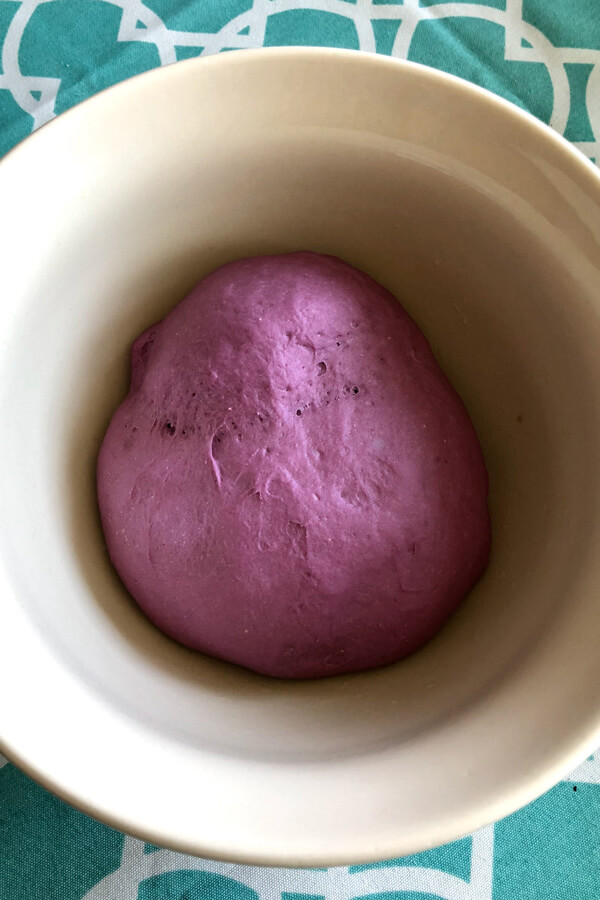 purple dough for vegan pokemon steamed buns