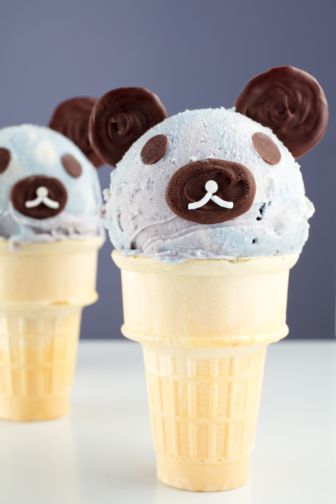 Vegan Teddy Bear Ice Cream Cones