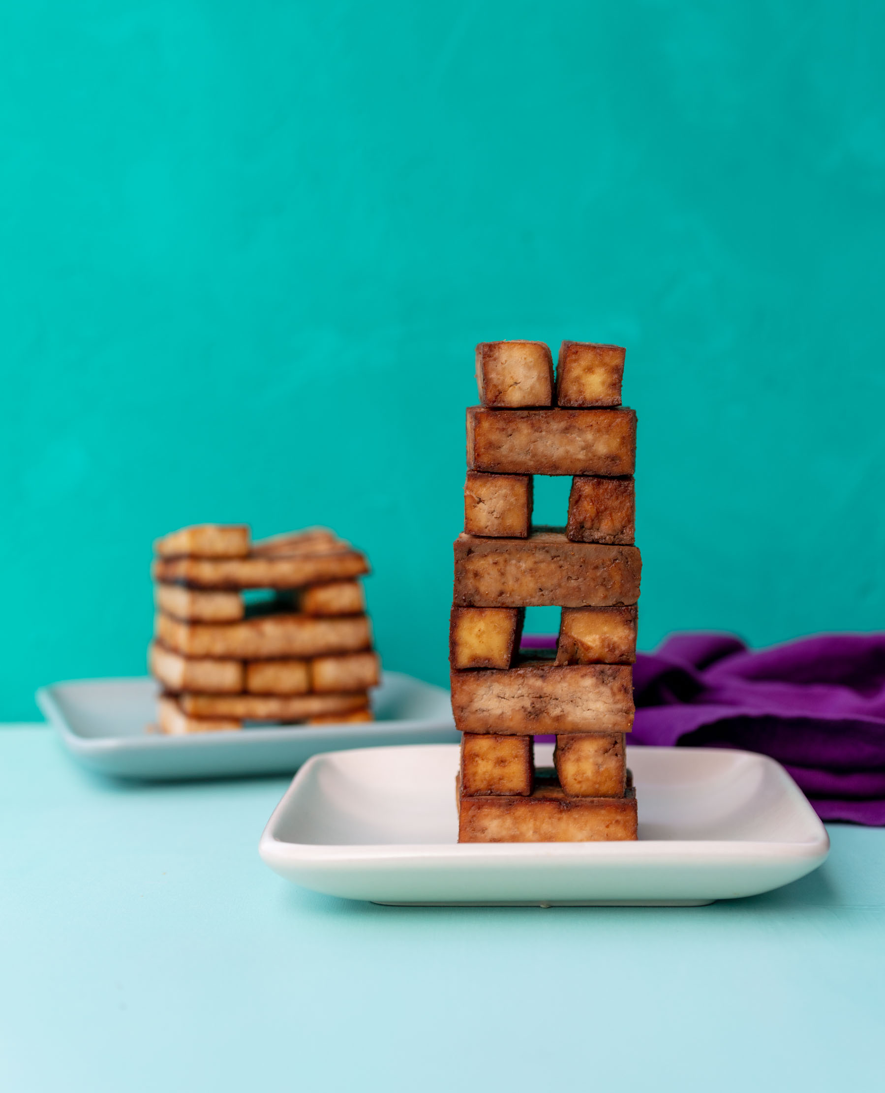 Vegan Teriyaki Tofu Jenga