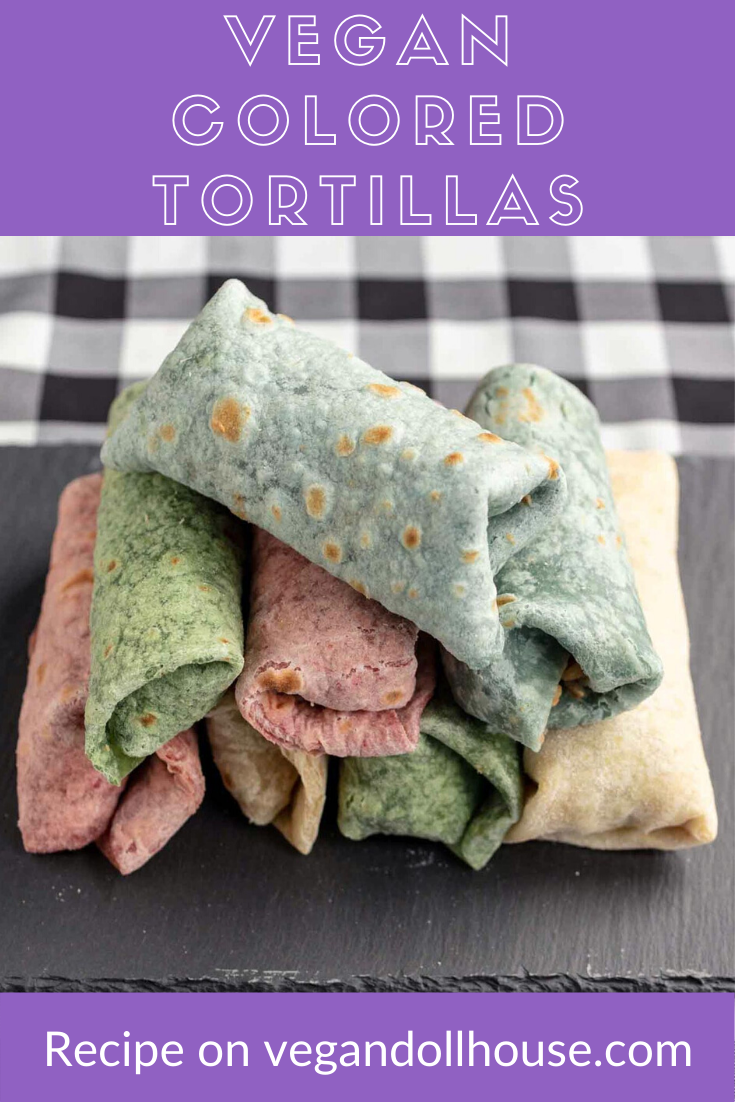 Vegan Dollhouse Colored Tortillas