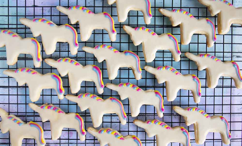 vegan unicorn cookies