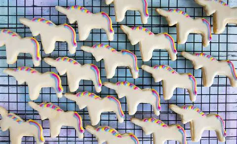 vegan unicorn cookies