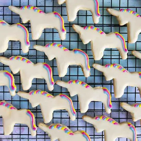 vegan unicorn cookies