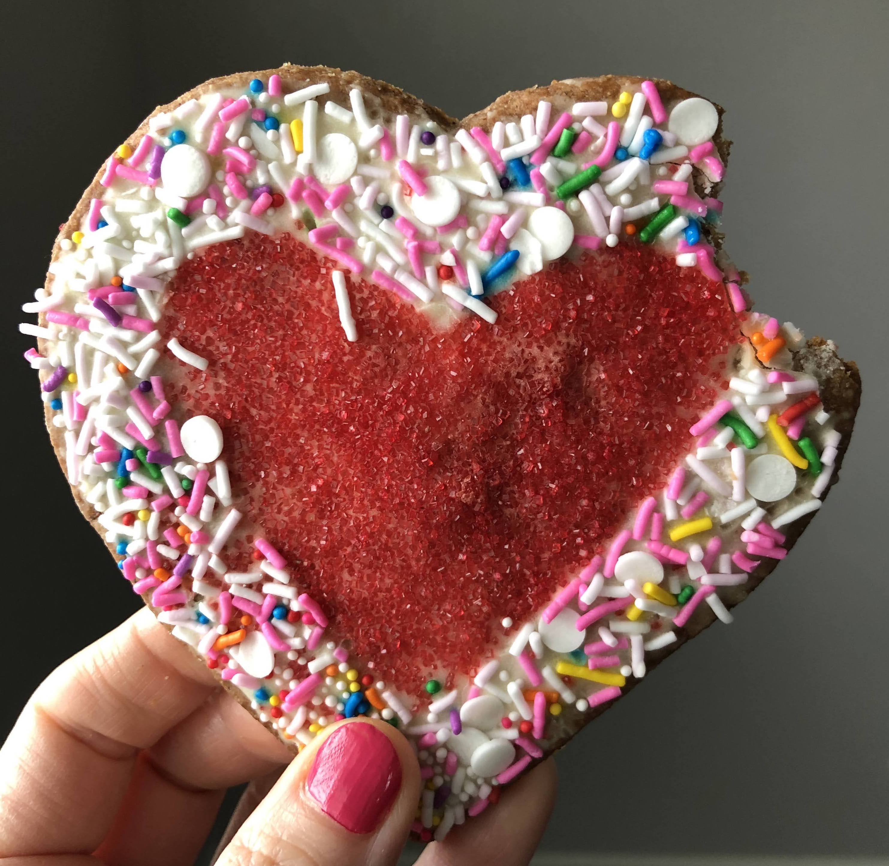 heart cookie that my stepmom made