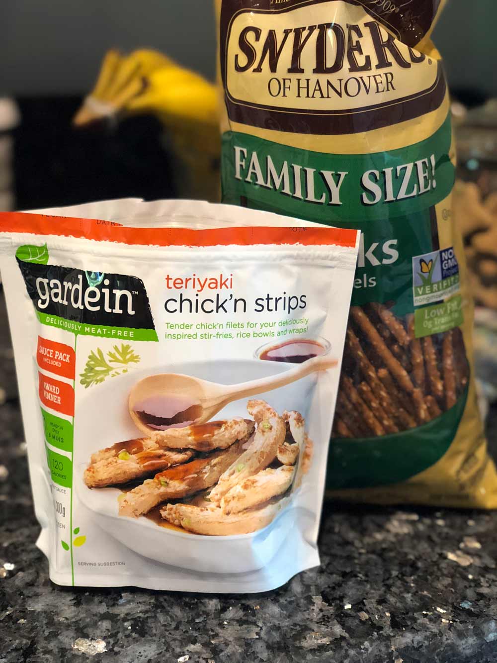 Vegan Crispy Pretzel Chicken Fries ingredients