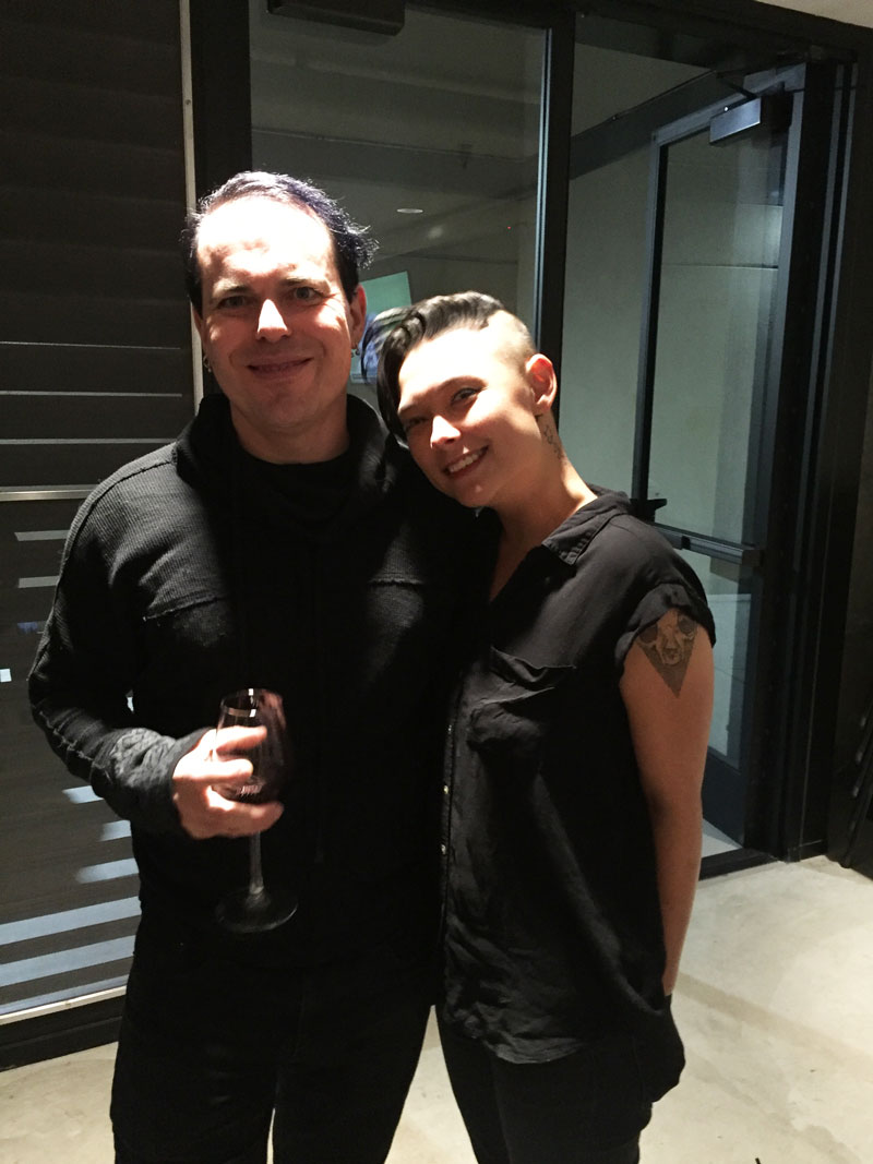 Ben and Marie at South Bay Vegan Drinks October 2015