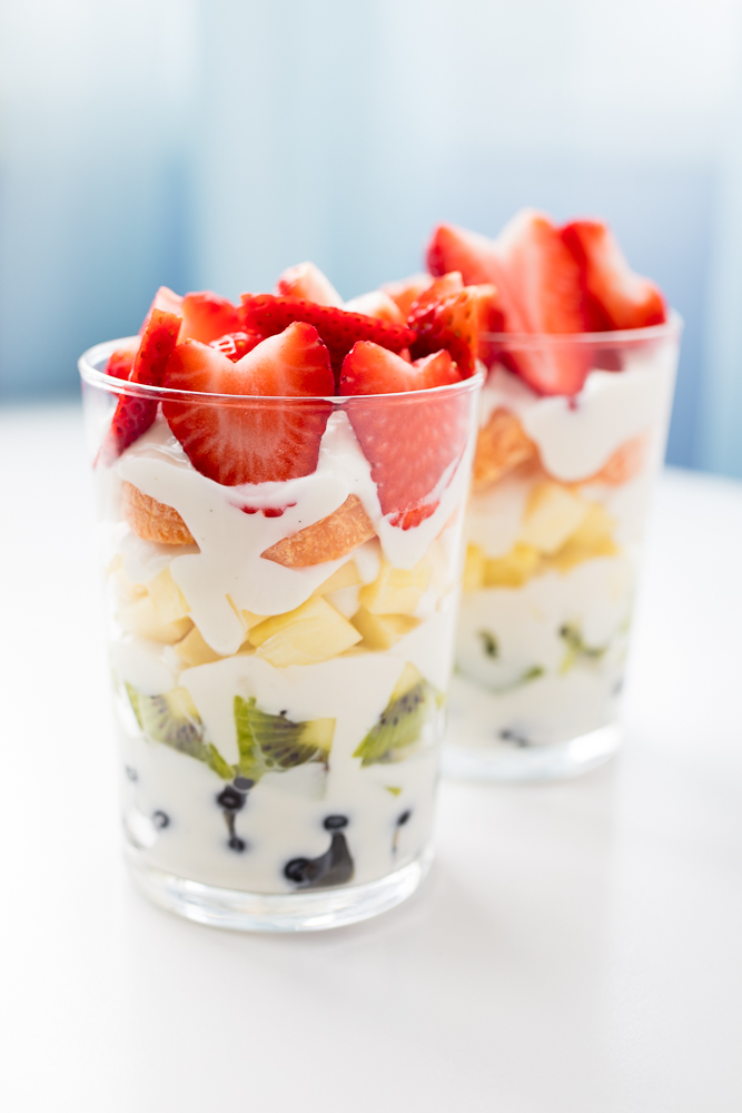 rainbow vegan yogurt parfait